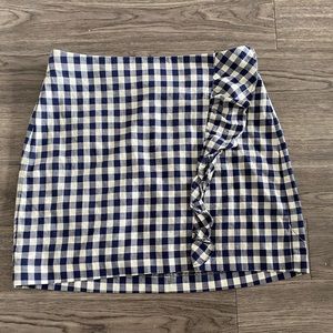 Express gingham skirt XS
